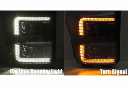2011-2016 Ford SuperDuty AlphaRex LUXX Headlights