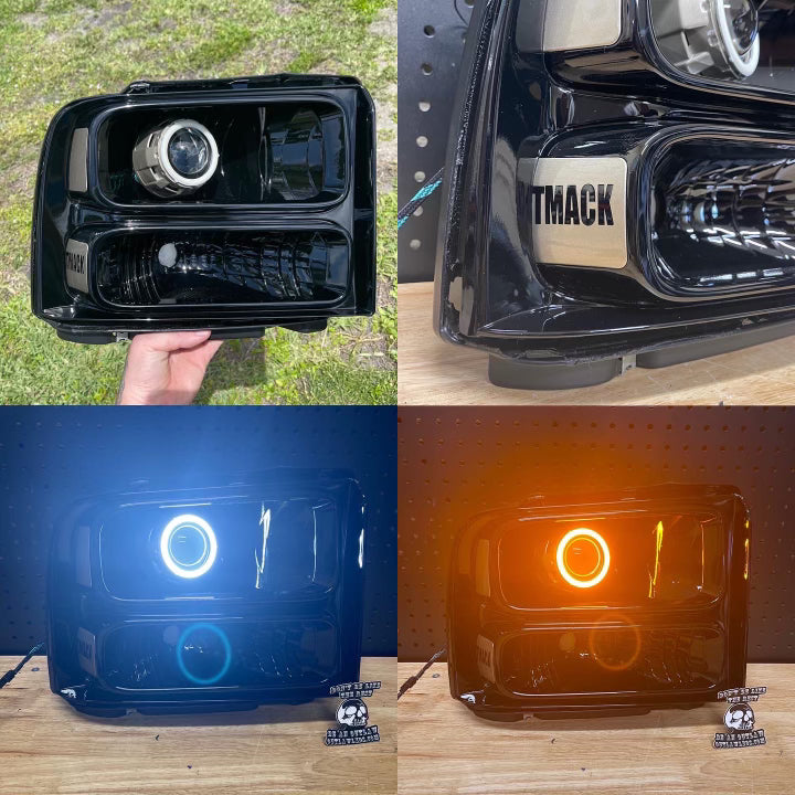 1999-2007 Ford SuperDuty Painted Projector Headlights