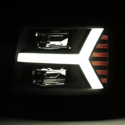 2007-2013 Chevy Silverado AlphaRex Luxx Headlights