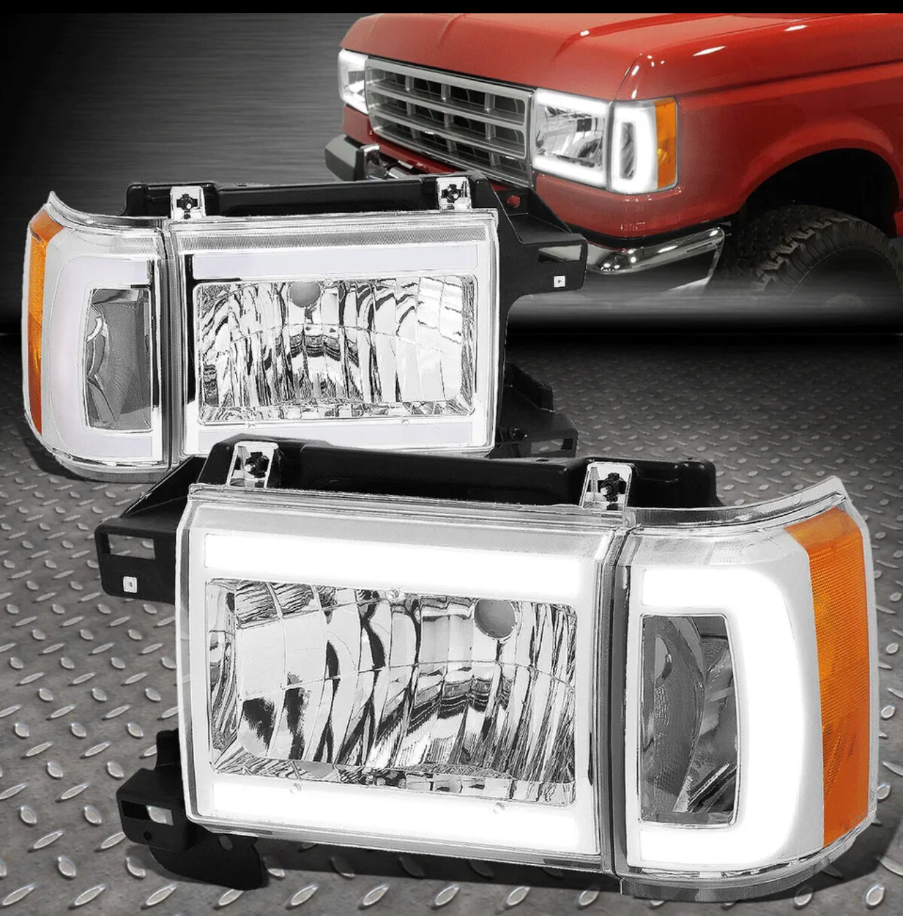 1987-1991 Ford OBS Bar Style Headlights