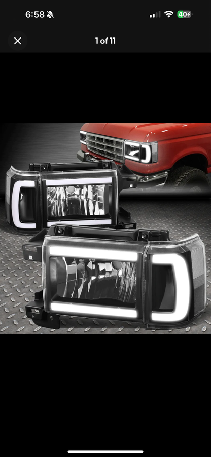 1987-1991 Ford OBS Bar Style Headlights