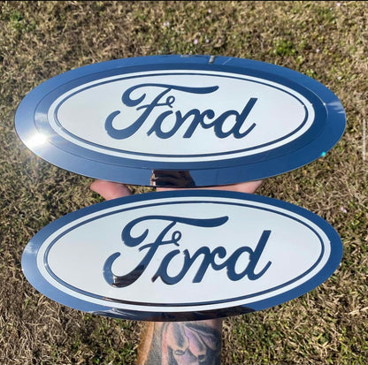 2017-2019 Ford SuperDuty Front NON Camera & Large Rear Tailgate Badge *BADGE BUNDLE*