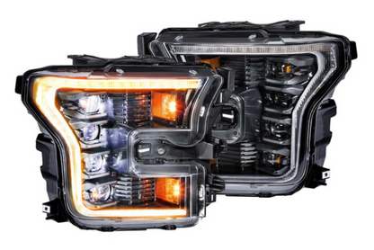 2016-2021 Ford Raptor Morimoto XB LED Headlights (AMBER DRL)