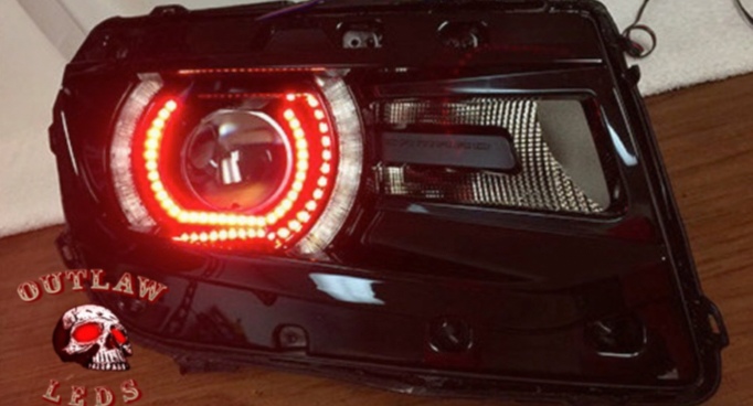 2014-2015 Chevy Camaro Single Halo Headlights