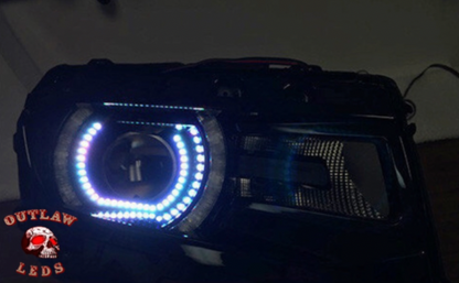 2014-2015 Chevy Camaro Single Halo Headlights