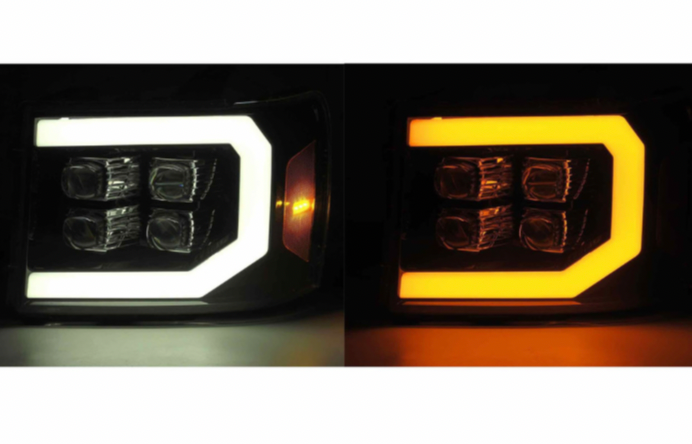 2007-2013 GMC 1500 Sierra AlphaRex NOVA Headlights