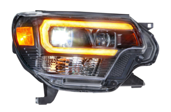 2012-2015 Toyota Tacoma Morimoto XB HYBRID LED Headlights (AMBER DRL)