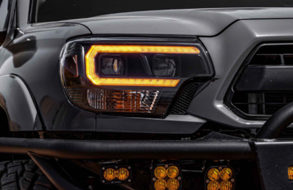 2012-2015 Toyota Tacoma Morimoto XB HYBRID LED Headlights (AMBER DRL)