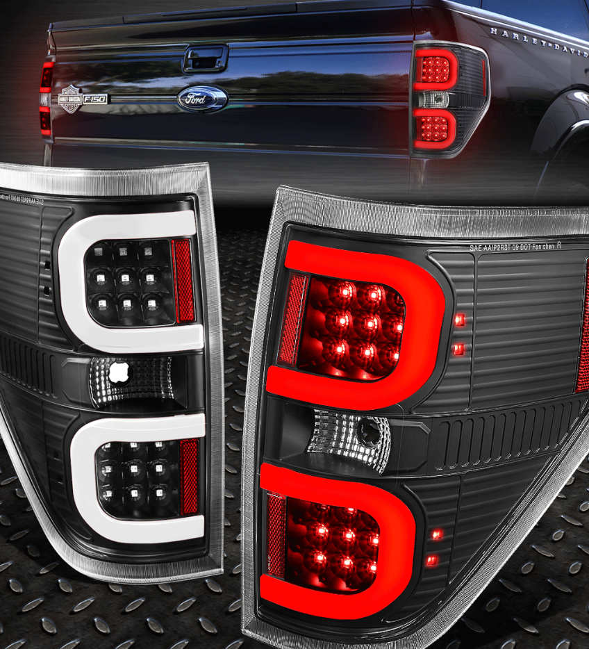 2009-2014 Ford F150 Double C Bar Style Tail Lights