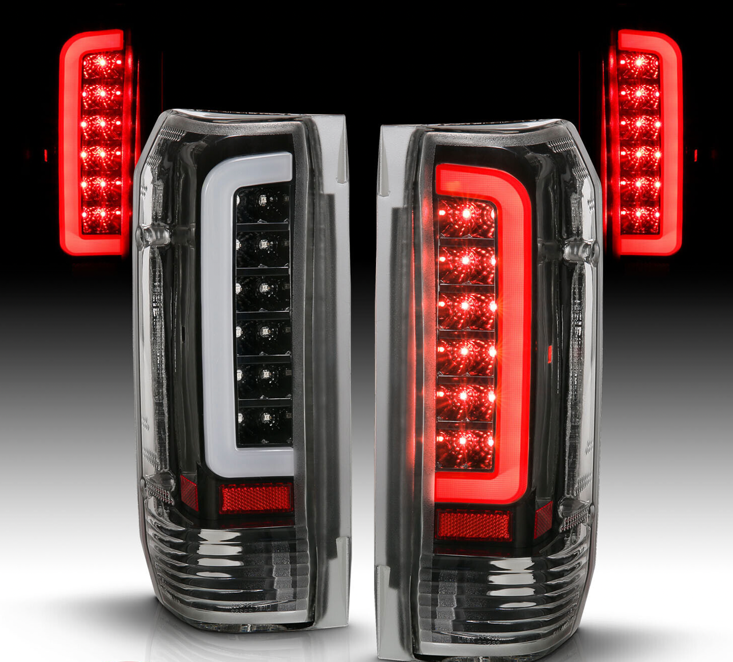 1989-1997 Ford OBS LED C Bar Style Tail Lights
