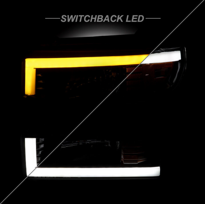 2019-2022 Chevy Silverado Bar Style Switchback Headlights (HALOGEN ONLY)