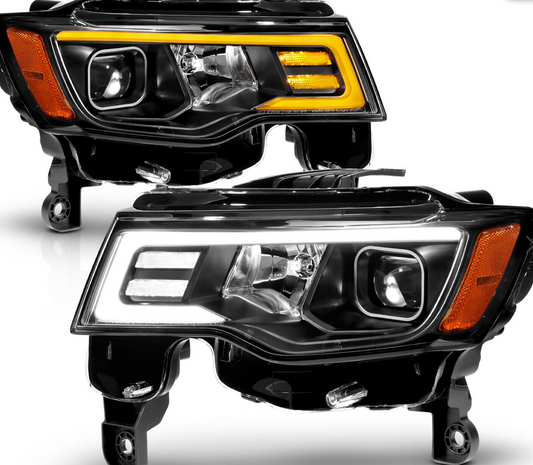 2017-2019 Jeep Grand Cherokee Projector Switchback Headlights