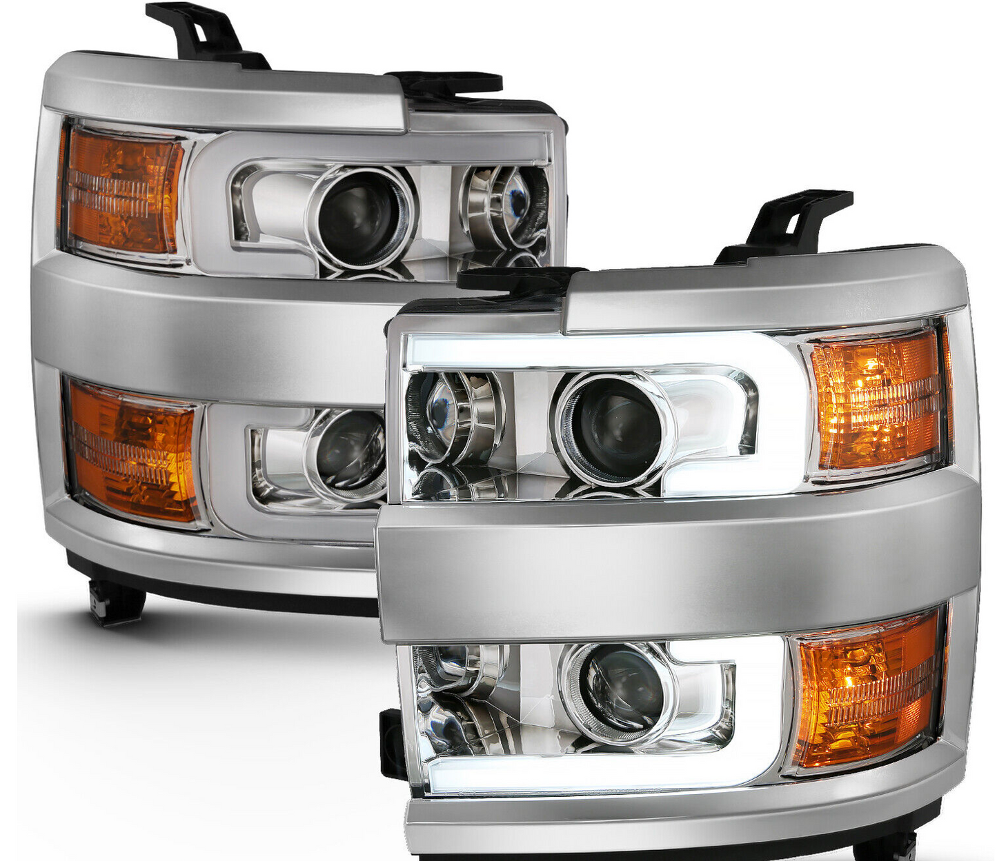 2015-2019 Chevy Silverado HD Projector Bar Style Headlights