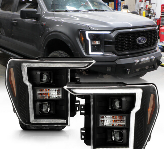 2021-2023 Ford F150 Projector Bar Style Headlights (Halogen ONLY)