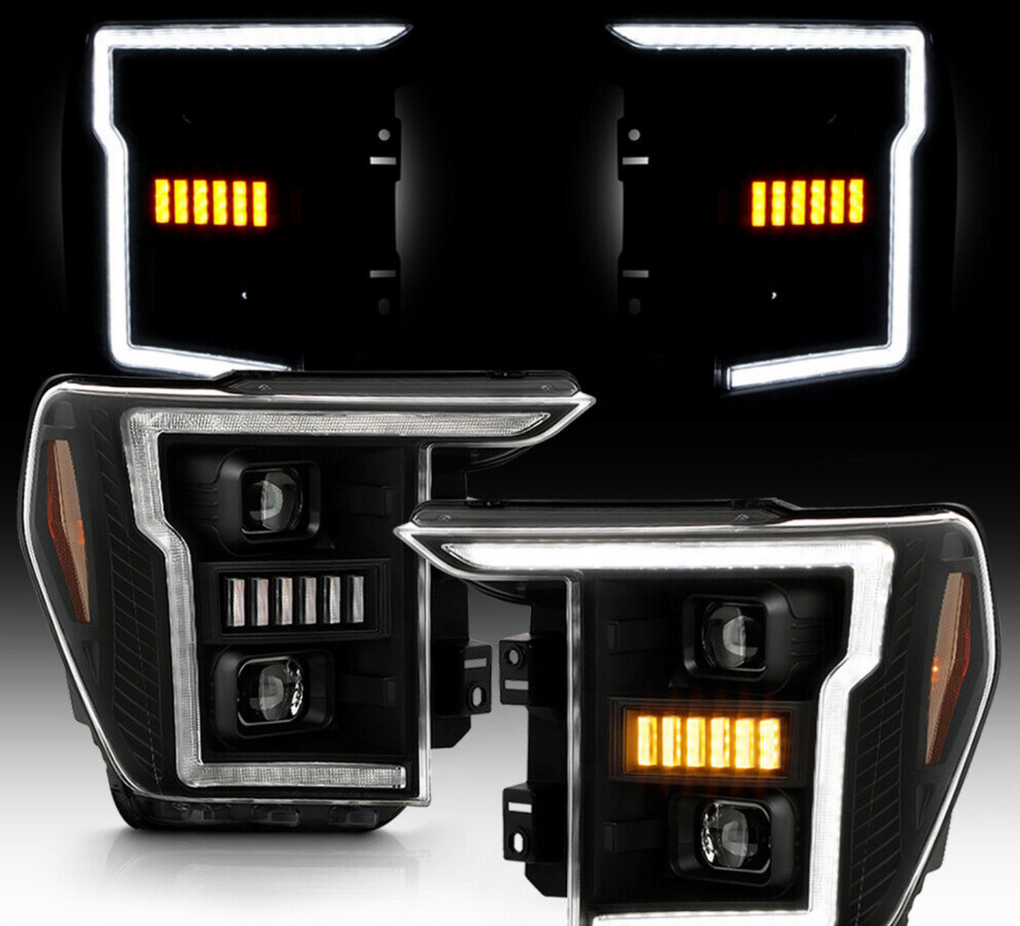 2021-2023 Ford F150 Bar Style Projector Sequential Headlights