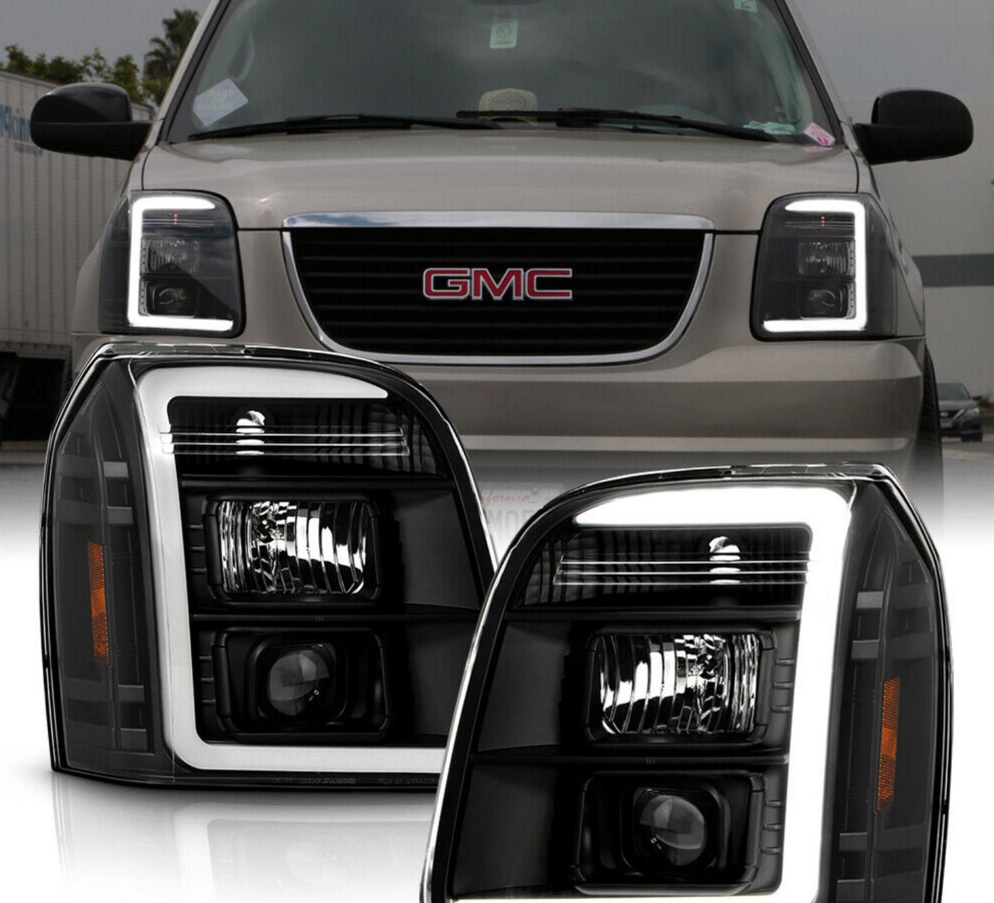 2007-2013 GMC Yukon XL 1500 2500 Projector Bar Style Headlights