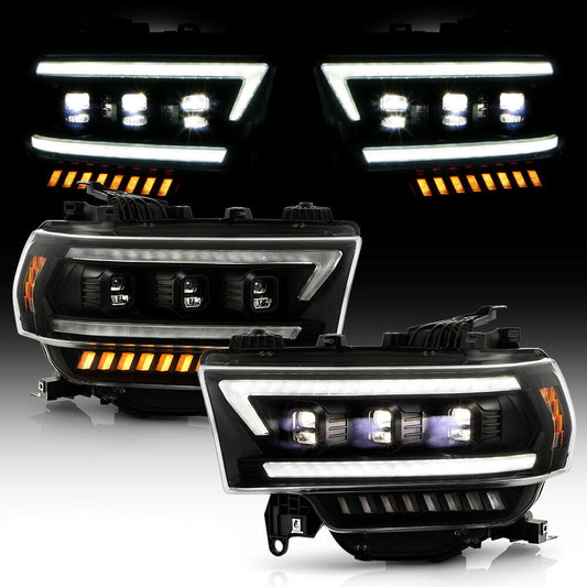 2019-2023 Dodge Ram 2500/3500 LED Projector Sequential Headlights