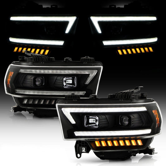 2019-2023 Dodge Ram 2500/3500 Halogen Projector Sequential Headlights
